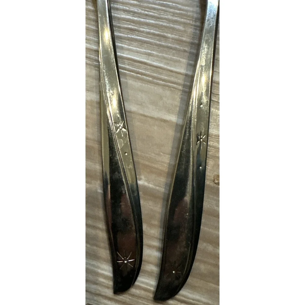 21 Oneida Community Twin Star Stainless. Atomic Starburst. See Description‎